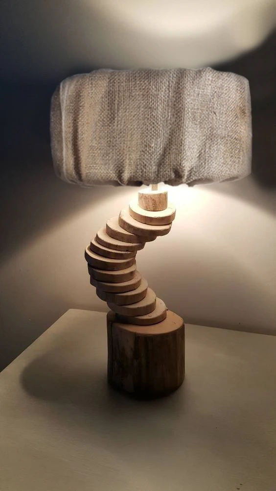 

Evmingo Tree Slice Wicker Lampshade 45x20 CM