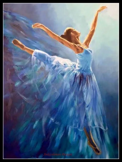 Preise Stickerei Gezählt Kreuz Stich Kits Hand Handwerk 14 ct Aida DMC farbe DIY Kunst Handgemachte Decor Ballerina 6