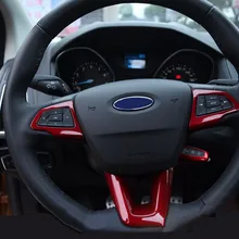 3 шт. ABS рулевое колесо декоративная накладка наклейка для Ford Focus автомобильные аксессуары