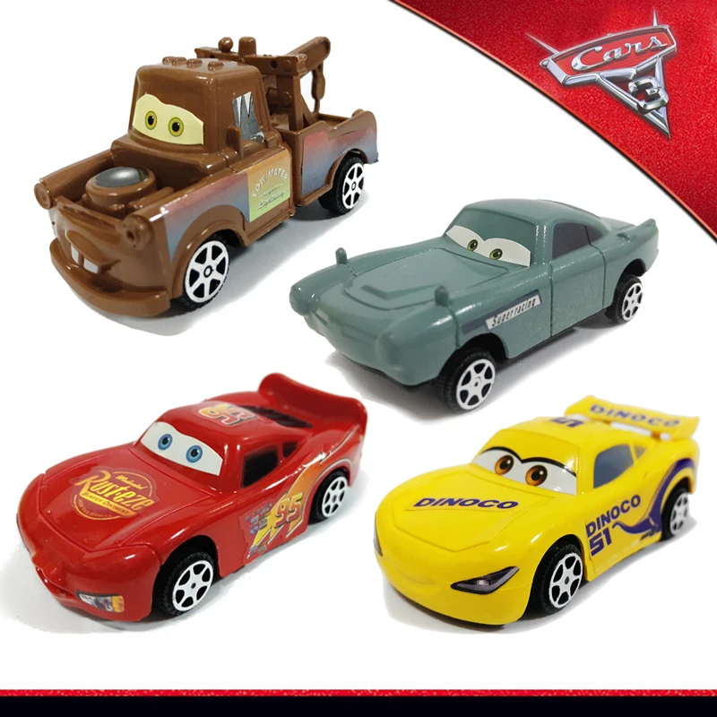 12 шт./компл. disney "тачки 3 Lightning McQueen черный Storm Jackson Mater 1:55 Пластик модель Машинки Игрушки для детей Рождественский подарок