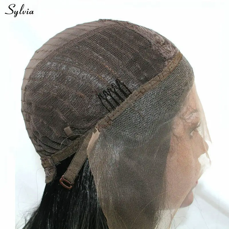 Resistente ao Calor Dianteira do Laço Natural do Cabelo Férias para Mulheres Sylvia Perucas Loiras Ombre Sintético Peruca Linha Fina Curto Bob Meninas Verão 7 Peruca sintética