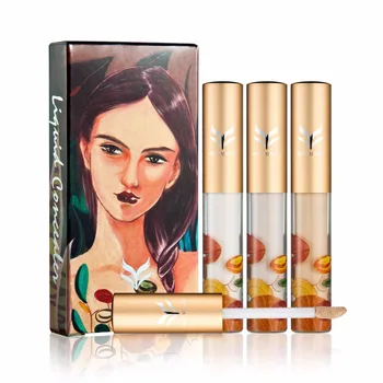 

HUAMIANLI Brand 3 Color Concealer Base Makeup Cream Face Foundation Cosmetic Tools High Quality Illustrator Series