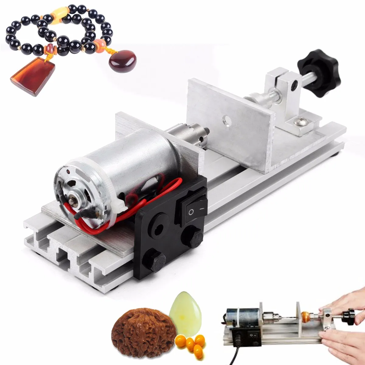 

Durable Quality 50W 12000rev /min DIY Drilling Machine Holing Driller Hole Punch Tool For 10-25mm Bead