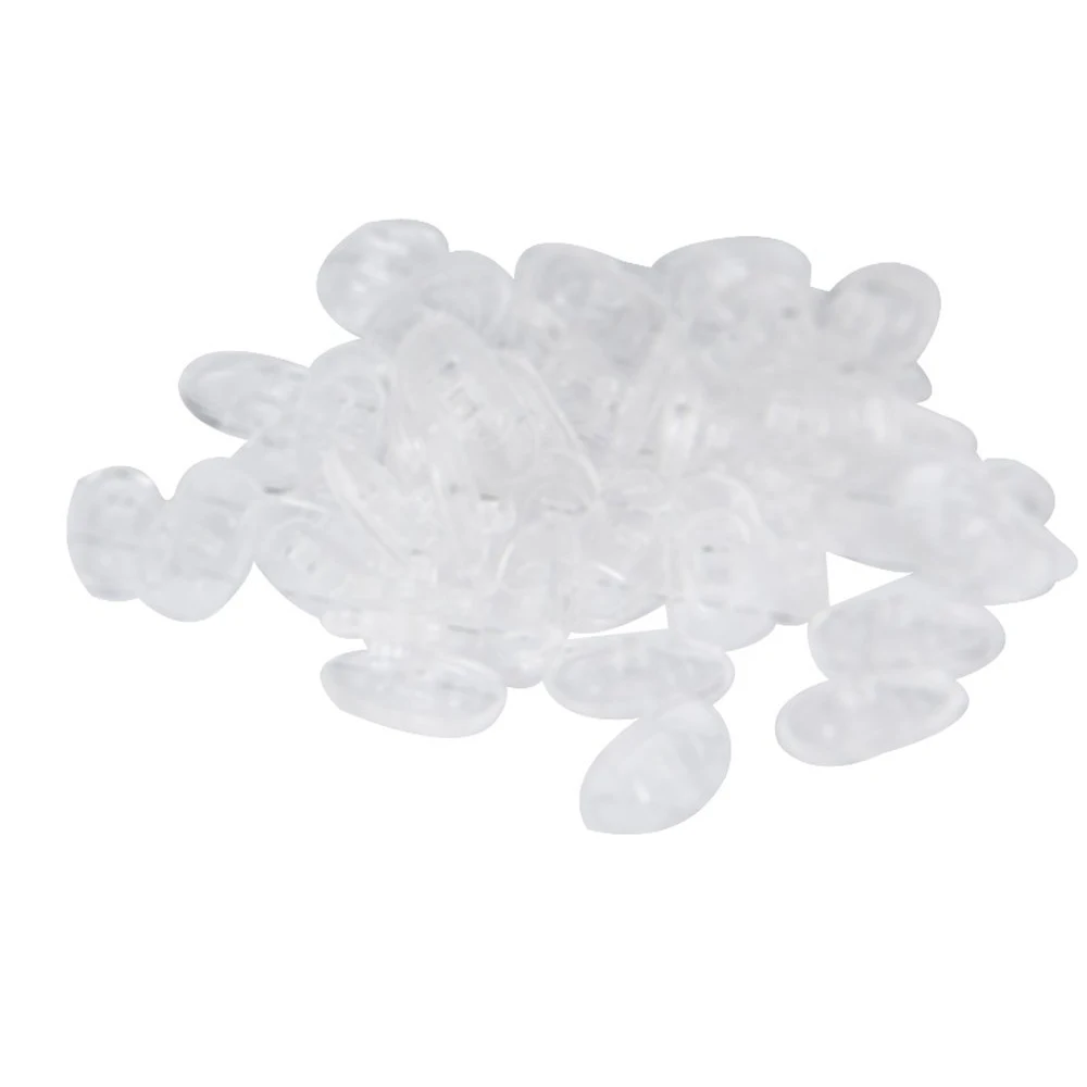 

25 Pair Screw in Soft Silicone Non-slip Glasses Nose Pads Oval