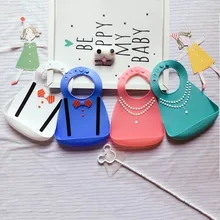 Новое поступление, детские нагрудники, водонепроницаемые Силиконовые Слюнявчики для кормления младенцев, Слюнявчики для новорожденных, фартуки с рисунком, детские слюнявчики из пищевого силикона