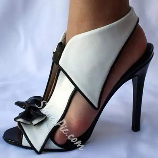 

Sexy Elastic Band Bowtie High Heel Dress Sandals Women Big Bowknot Sandals Gladiator Buckle Strap Party Dress Shoes Thin Heel