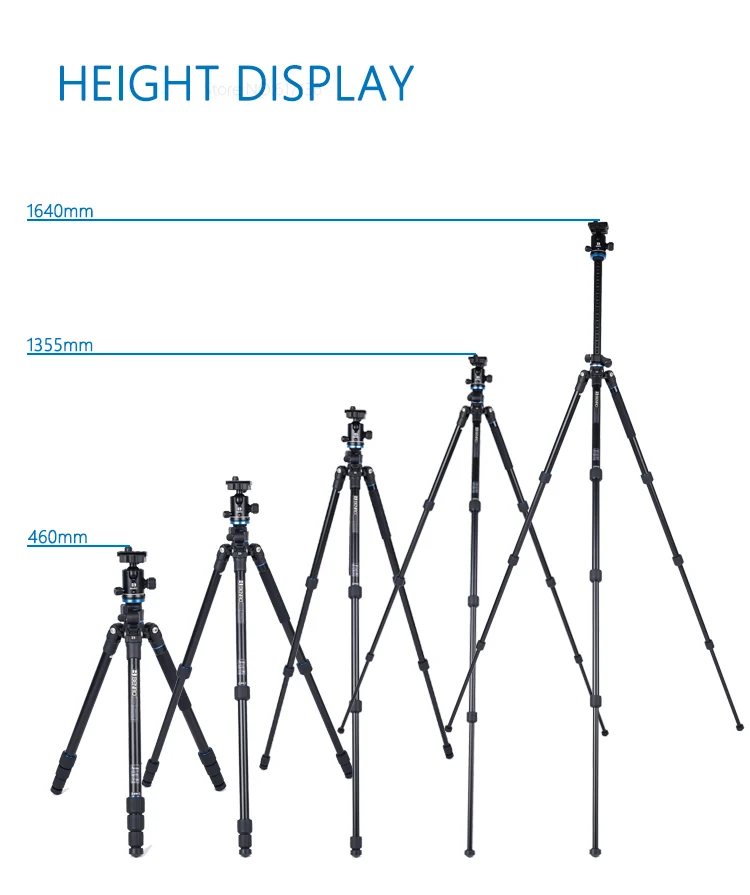 Benro GPA168TB1 штатив Алюминий Камера монопод Штатив для Камера 4 секции B1 головка макс. нагрузка 8кг DHL