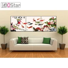 3 шт./компл. 50*50 diy картина маслом по номерам Триптих акриловая живопись окраска краска по номерам ручная роспись