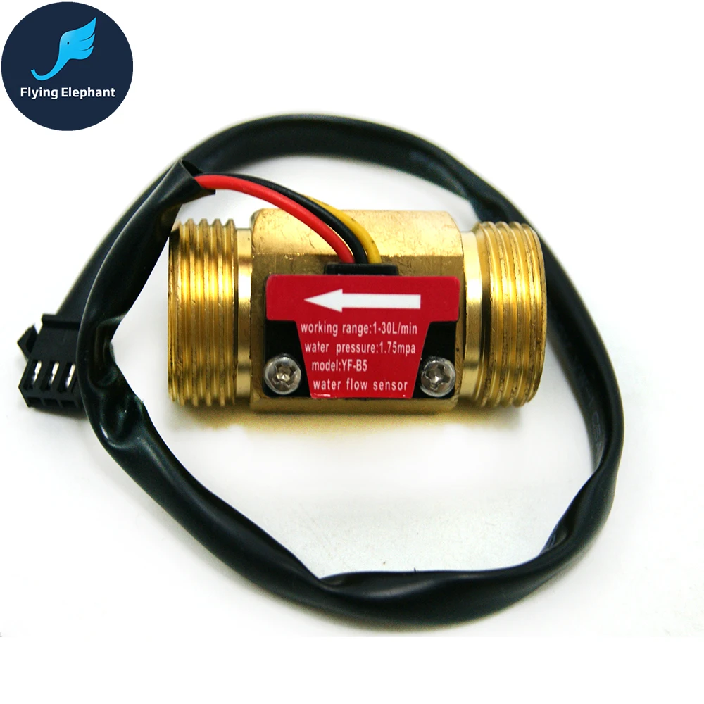 

1.75MPa Water heater Hall flow sensor, pulse flow meter G3/4'' Thread