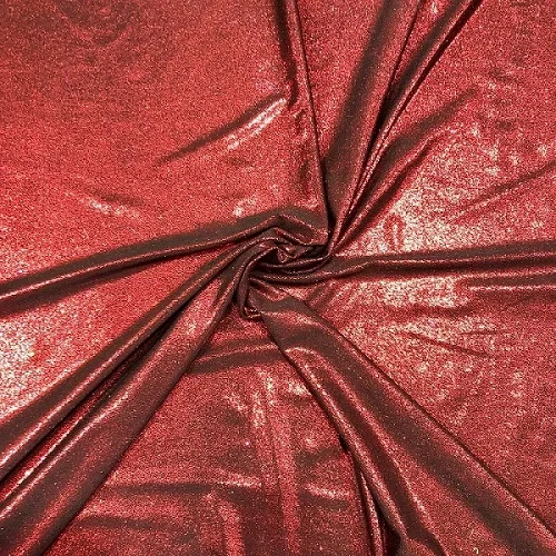 Тонкий трикотаж с покрытием, ширина 150 см, непрерывный крой, 2 способа растягивания, спандекс, лайкра Ткань для шитья купальников, танцевальные костюмы - Цвет: Red Black