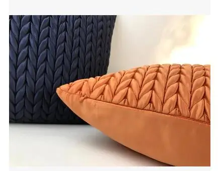 45x45 см оранжевый/синий винтажный твист подушка для дивана декоративная наволочка Диванный домашний декор чехол для подушки