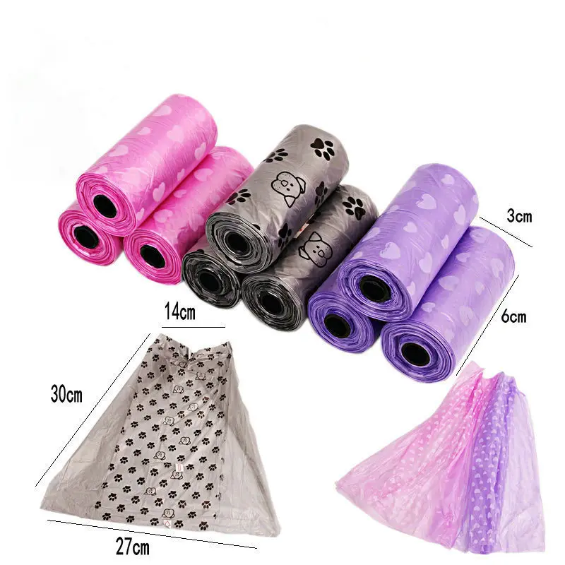 

Pet Supplies Plastic Printed Poop Garbage Rubbish Bags for Dog Cat