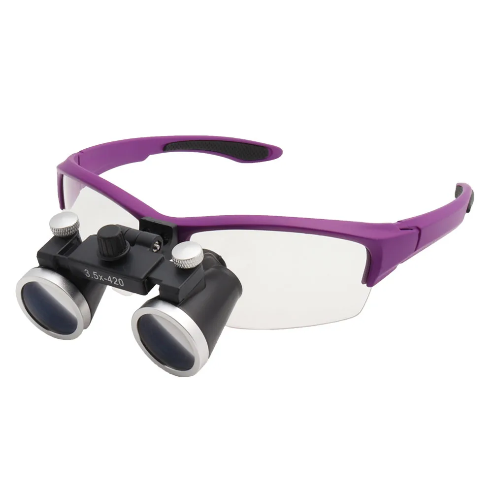 Milímetros Dental Lupa Laboratório Médica Dentistas Roxo 3.5x420 7 High Quality Beleza e saúde
