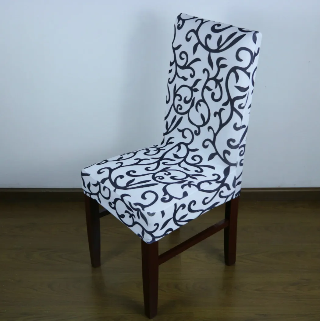 Printed Stretch Chair Cover Removable Dining Room Office ...