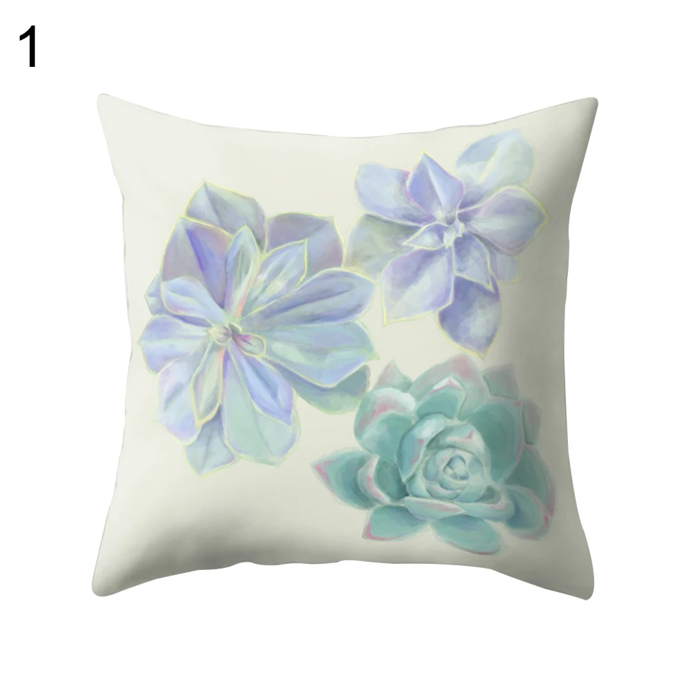 Flower Floral Soft Comfortable Pillow Cover Bed Pillowcase in Pillow