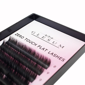 

GLESUM flat eyelashes Ellipse extension Lashes 8-15 Mixed 12 Lines free shipping