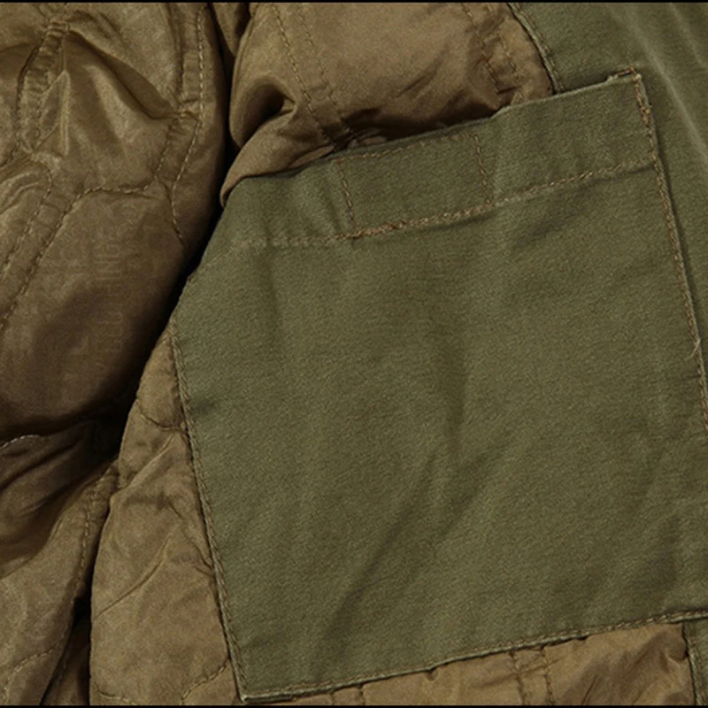 Мужская зимняя куртка в армейском стиле, с капюшоном, для пилотов ВВС ...