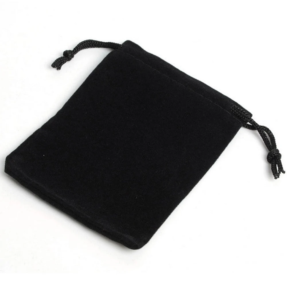 1Pc Black Velvet Drawstring Candy Jewelry Storage Pouch Wedding Gift