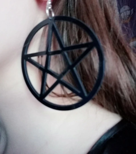 Oversized Pentagram Earrings photo review
