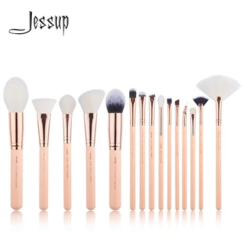 

Jessup 15PCS Makeup brushes set Cosmetic Make up brush POWDER FOUNDATION BLENDER EYESHADOW LIP BRUSH