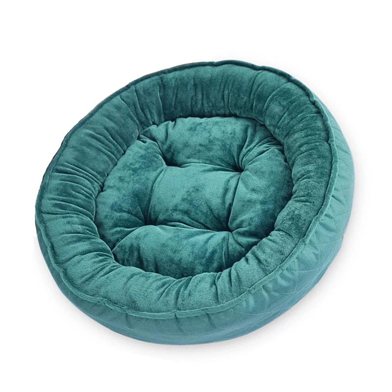 

Pet Dog Bed Round Soft Material Nest Dog Baskets Fall and Winter Warm Kennel For Cat Puppy Plus size Drop shipping