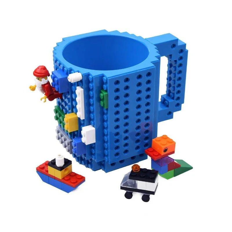 

Build-on Brick Mug, Building Blocks Coffee Cup, Unique Christmas Gift Idea