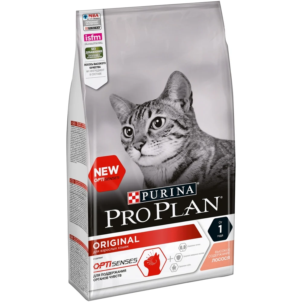 Pro Plan Original Adult корм для взрослых кошек Лосось, 1,5 кг