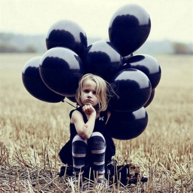 10pcs/lot 10inch 1.5g Black Pearl Latex Balloons Birthday Air Balls Inflatable Wedding Party Decoration Supplies Kids Toy globos