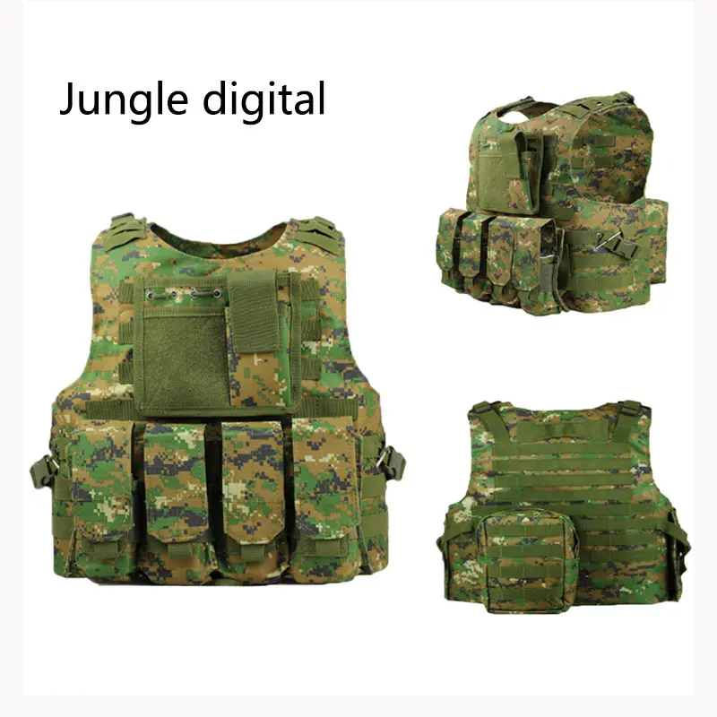 Uniforme Militar тактический жилет военная охотничья камуфляжная одежда Colete Tatico спецназ SWAT City Duty жилеты CS Одежда - Цвет: Jungle digital