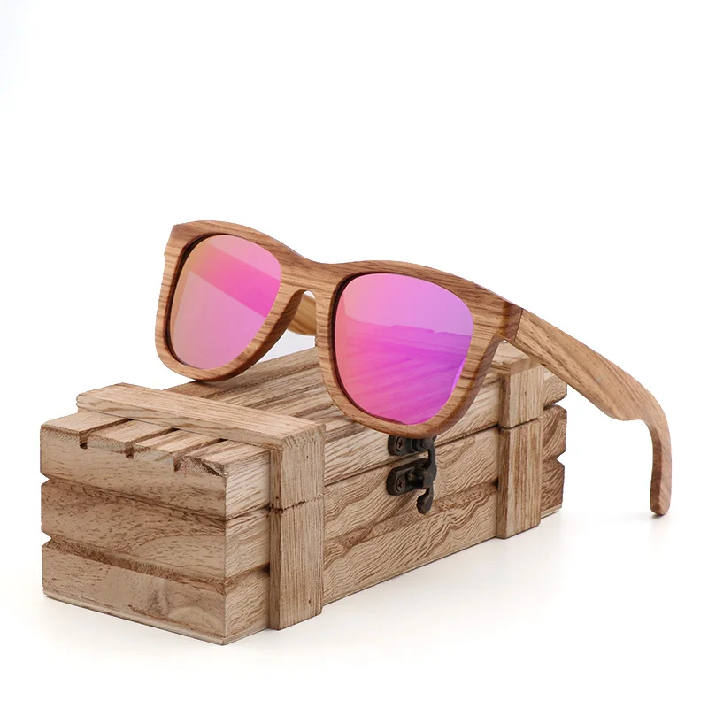 

Brand Designer wood Sunglasses New men Polarized Wood with Box Retro Vintage Eyewear UV400 ocularia solaria Gafas de sol