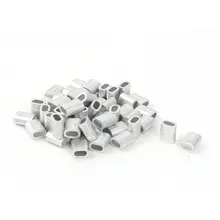 Best Offers UXCELL 3Mm Diameter Steel Wire Rope Aluminum Ferrules Sleeves Clip Fitting Cable Crimps 9 X 6Mm 50Pcs Best Offers UXCELL 3Mm Diameter Steel Wire Rope Aluminum Ferrules Sleeves Clip Fitting Cable Crimps 9 X 6Mm 50Pcs