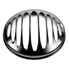 שחור 7 ''פנס גריל כיסוי אופנוע CNC אלומיניום להארלי Sportster XL 883 1200 2009-מאוחר יותר(China)