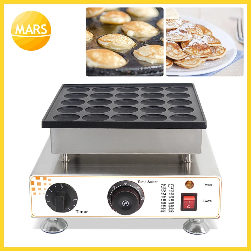 Mars Electric 220 В 110 25 шт. Poffertjes гриль голландская вафельница мини блинная машина для
