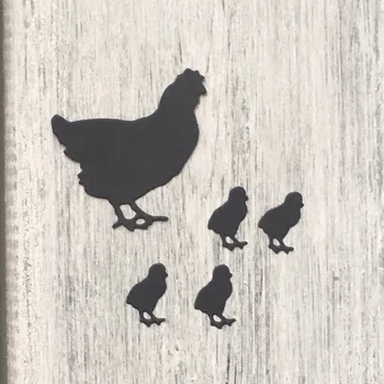 

ArtScrap Chickens Metal Cutting Dies Stencils For DIY Scrapbooking Card Decorative Craft Embossing Die Cuts | Art: 70