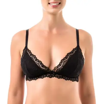 

Women's Bra Cotton Lace Black Soft Cup ARDI R2713-19