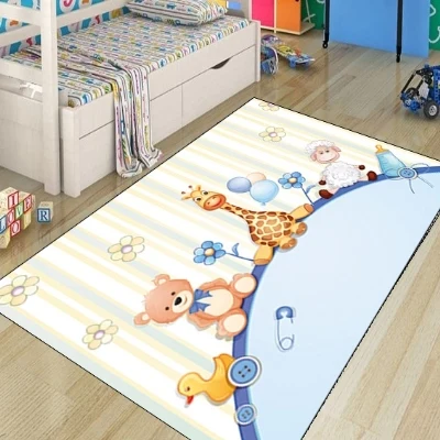 Другие детские забавные животные медведи лампы Жираф утки 3d принт нескользящие микрофибры Детские украшения для детской комнаты коврик детский коврик