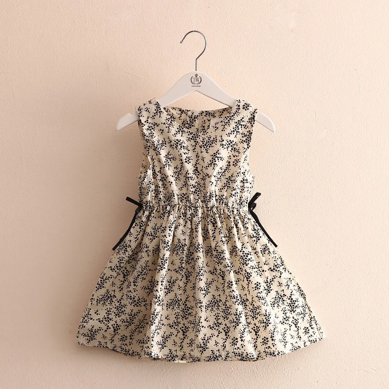 Summer 4-12 Years Children's Birthday Elegant Princess Cute Full Floral Print Kids Sundress Tank Girls Dress 10 To 12 Years