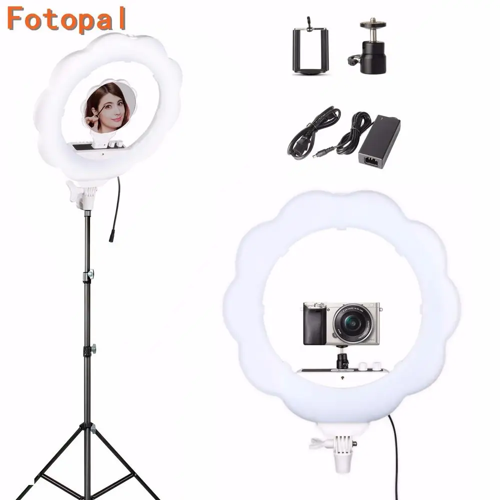 Fotopal 19 &quotприглушаемая светодиодная камера 384 шт. кольцевой свет для фотостудии