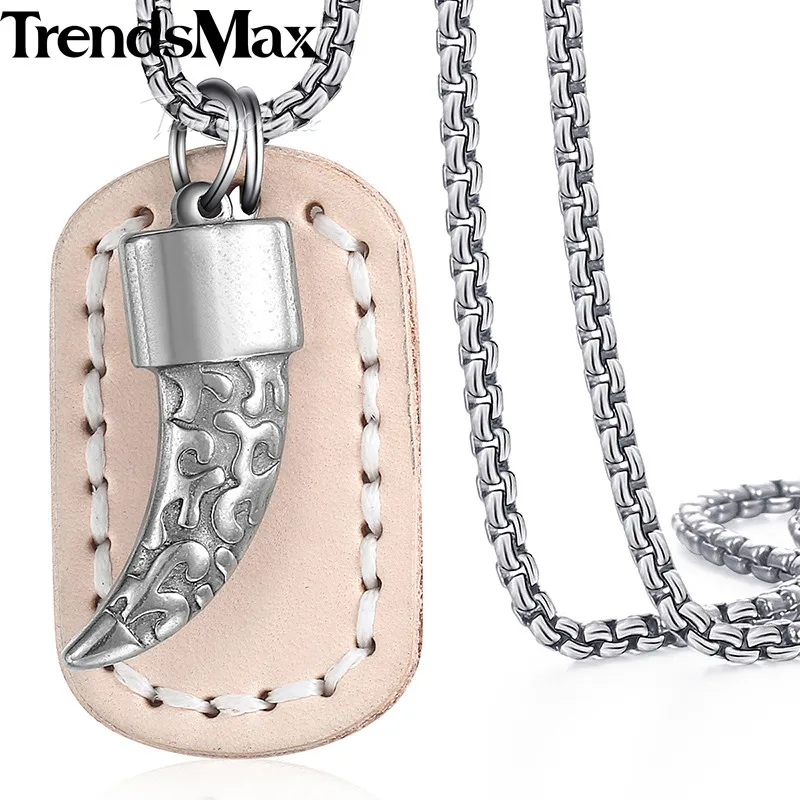 Ожерелье Trendsmax с подвеской Дева Мария для мужчин и женщин цепочка из нержавеющей