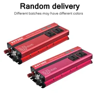 4000 Вт/5000 Вт Солнечный автомобильный инвертор, светодиодный DC12/24 В к AC110/220 В синусоидальный преобразователь, 4 USB интерфейса - изображение