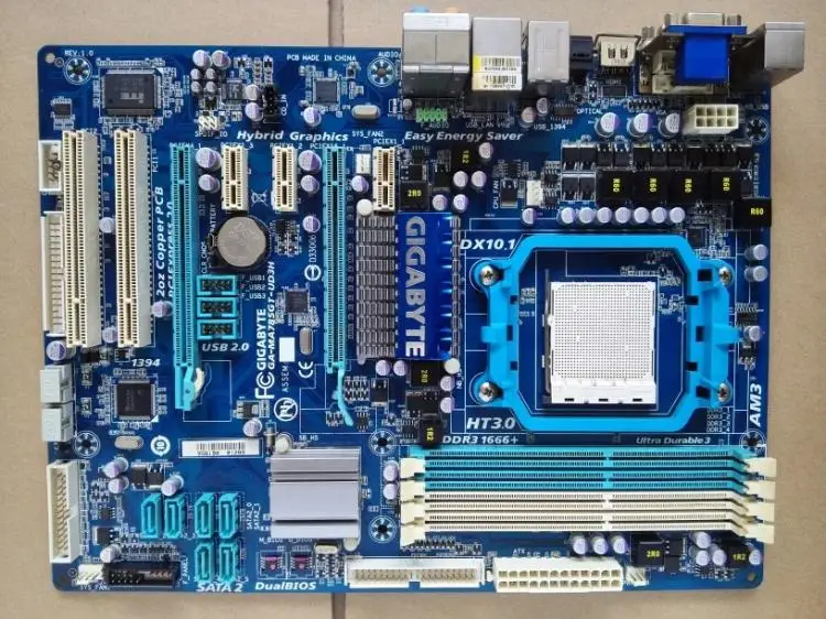 Для Gigabyte GA-MA785GT-UD3H оригинальная материнская плата для настольных ПК MA785GT-UD3H 785G Socket AM3 DDR3 SATA2 USB2.0 ATX