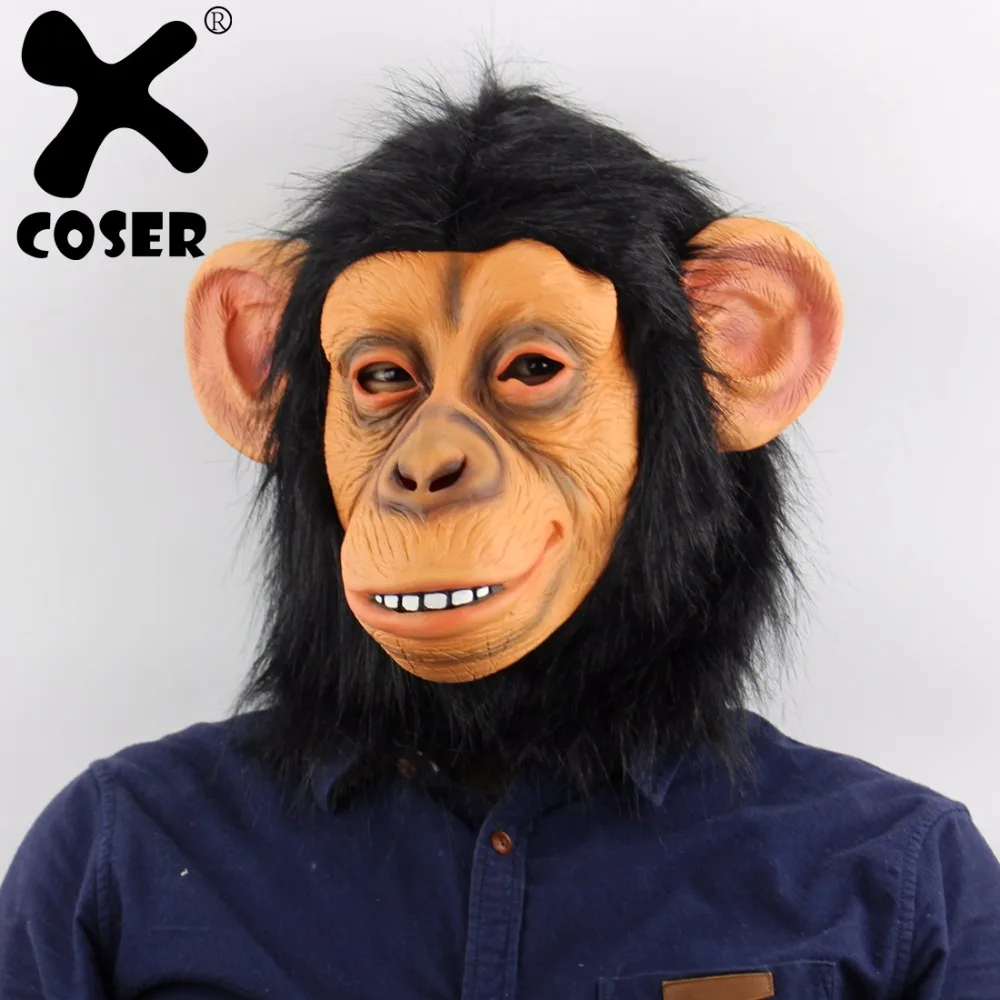 XCOSER Funny Big Ear Monkey Halloween Funny Animal Headgear Show Live