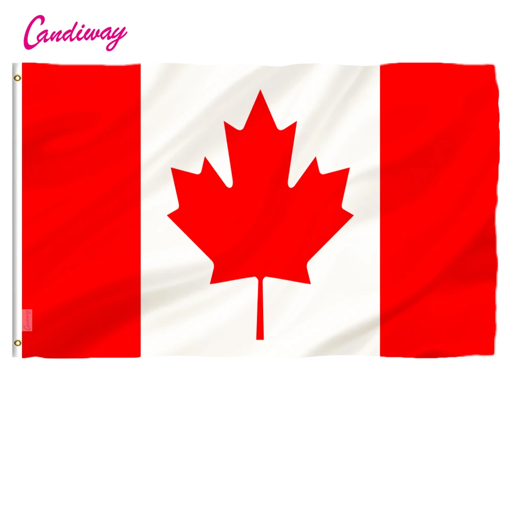 3x5 Canada Canadian 3'x5' House Bannière rondelles SUPER Polyester 