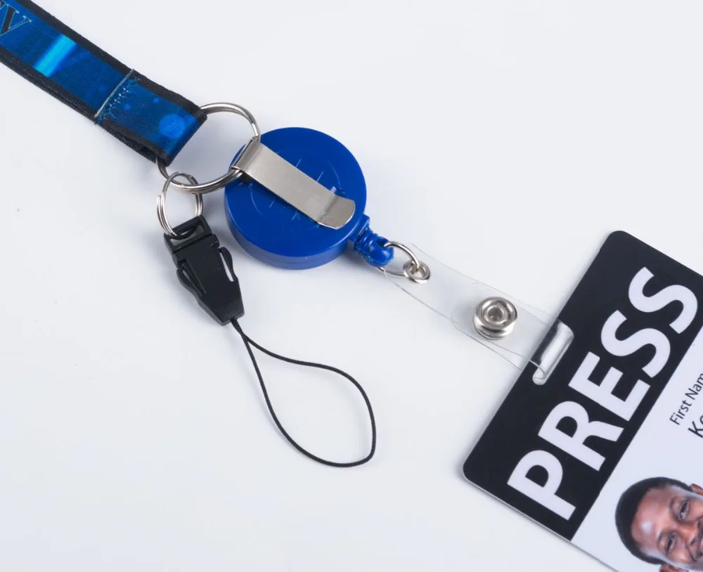 Пользовательский значок отпечатка выдвижная катушка Чехлы для карт и ключей кличка карточные катушки с возвратной пружиной школьные офисные принадлежности