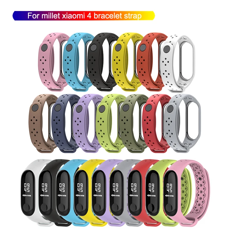 Mi band 4 ремешок из ТПУ miband глобальные Аксессуары спортивный Замена для xiaomi mi смарт