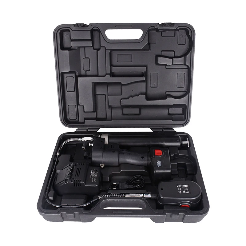 

18v Electric Cordless Portable Grease Gun Rechargeable Battery Grease Oil Tool Machine Helper