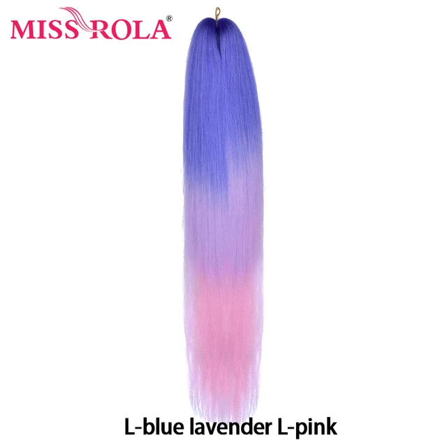 Miss Rola Synthetic Wholesale Bulk 5 Pieces 24 Inch 100g Stretched Jumbo Braiding Hair Kanekalon Pink Twist Braid Hair Extension P2/350