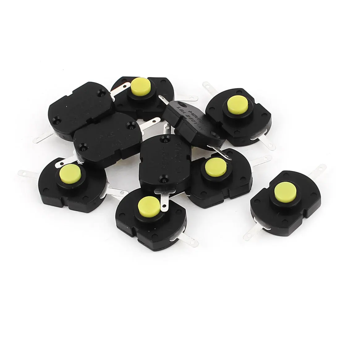 

UXCELL 10Pcs Tactile Switches Ac 250v 1.5A 2 Terminals On/Off Latching Dip Push Button Tact Tactile Switch latching Electrical