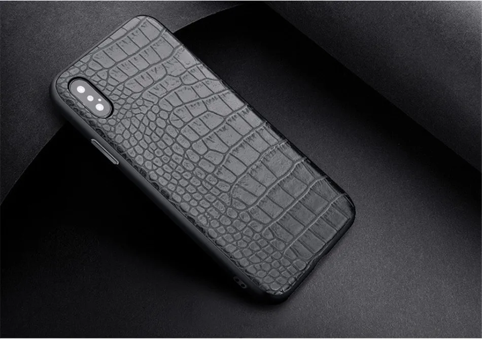 Retro Vintage Phone Bag Case For Iphone X 6 6s 7 7s 8 Plus Crocodile Snake Skin Pattern Soft Protective Cover Shell For iphoneX (6)