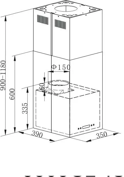 Кухонная вытяжка MAUNFELD Bath Light Isla 35 нержавеющая сталь